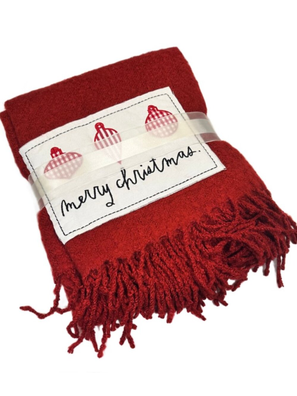 Rae Dun Christmas Throw Blanket | 50"x60" | Patch: Merry Christmas | NWT